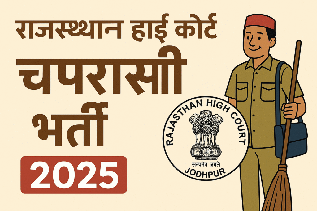 राजस्थान हाई कोर्ट चपरासी भर्ती 2025