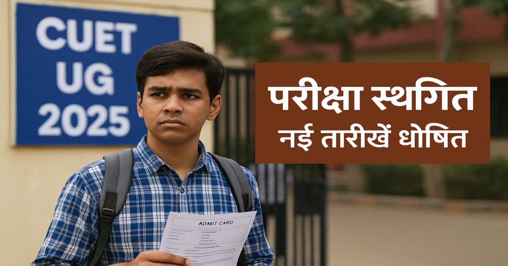 CUET 2025 new exam date